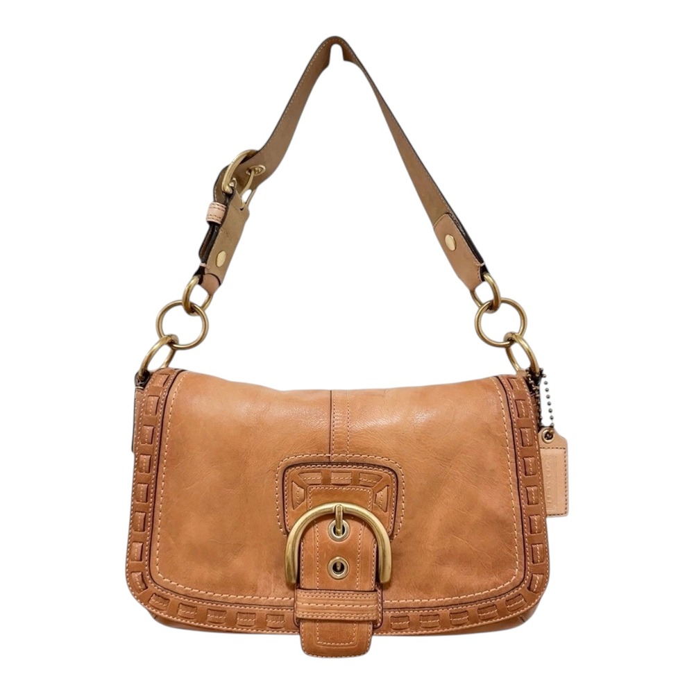 Coach Legacy Soho Buckle Flap Shoulder Bag Honey Tan Glove Tanned 11879